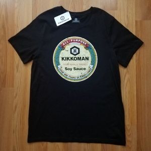 Kikkoman Soy Sauce Seasoning Logo T-Shirt NWT